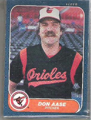 Baltimore Orioles 1986 Fleer Team Set