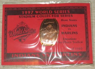 1997 World Series Stadium Collector Series - Elongated Pressed Penny - Marlins vs. Indians - #d 657/1997