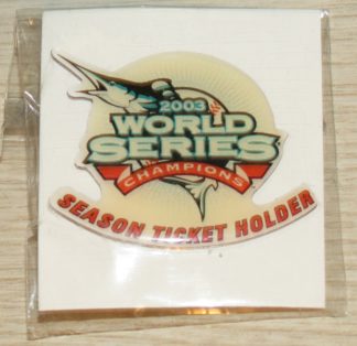 Florida Marlins 2003 World Series Champions Season Ticket Holder Pin