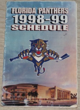 Florida Panthers 1998-99 NHL Pocket Schedule
