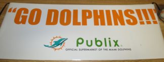 Miami Dolphins Retractable Gameday Banner - 2 Sided - Publix Giveaway