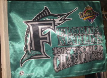 Florida Marlins 1997 World Series Champions Car Flag - New - Image 2