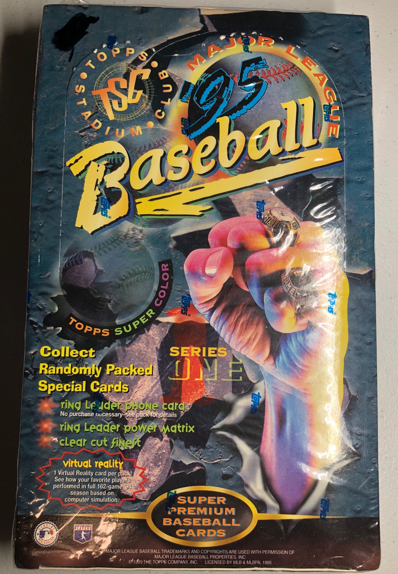 1995 Topps Stadium Club Baseball Series 1 Factory Sealed Hobby Box - 24 packs