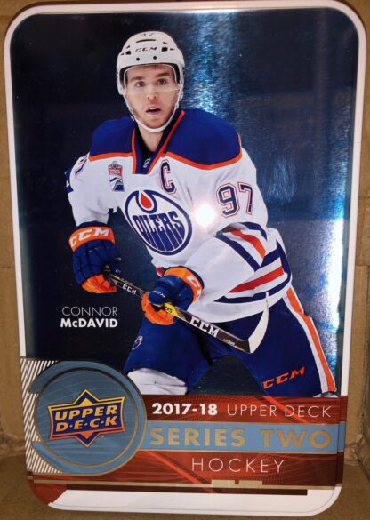 2017-18 Upper Deck Series Two Hockey EMPTY Tin - Connor McDavid