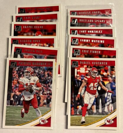 Kansas City Chiefs 2018 Donruss Team Set