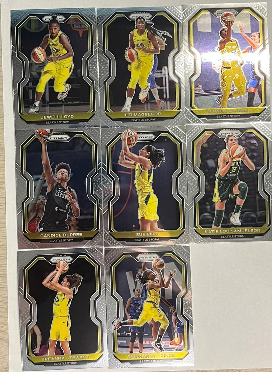 Seattle Storm 2021 Prizm WNBA Team Set