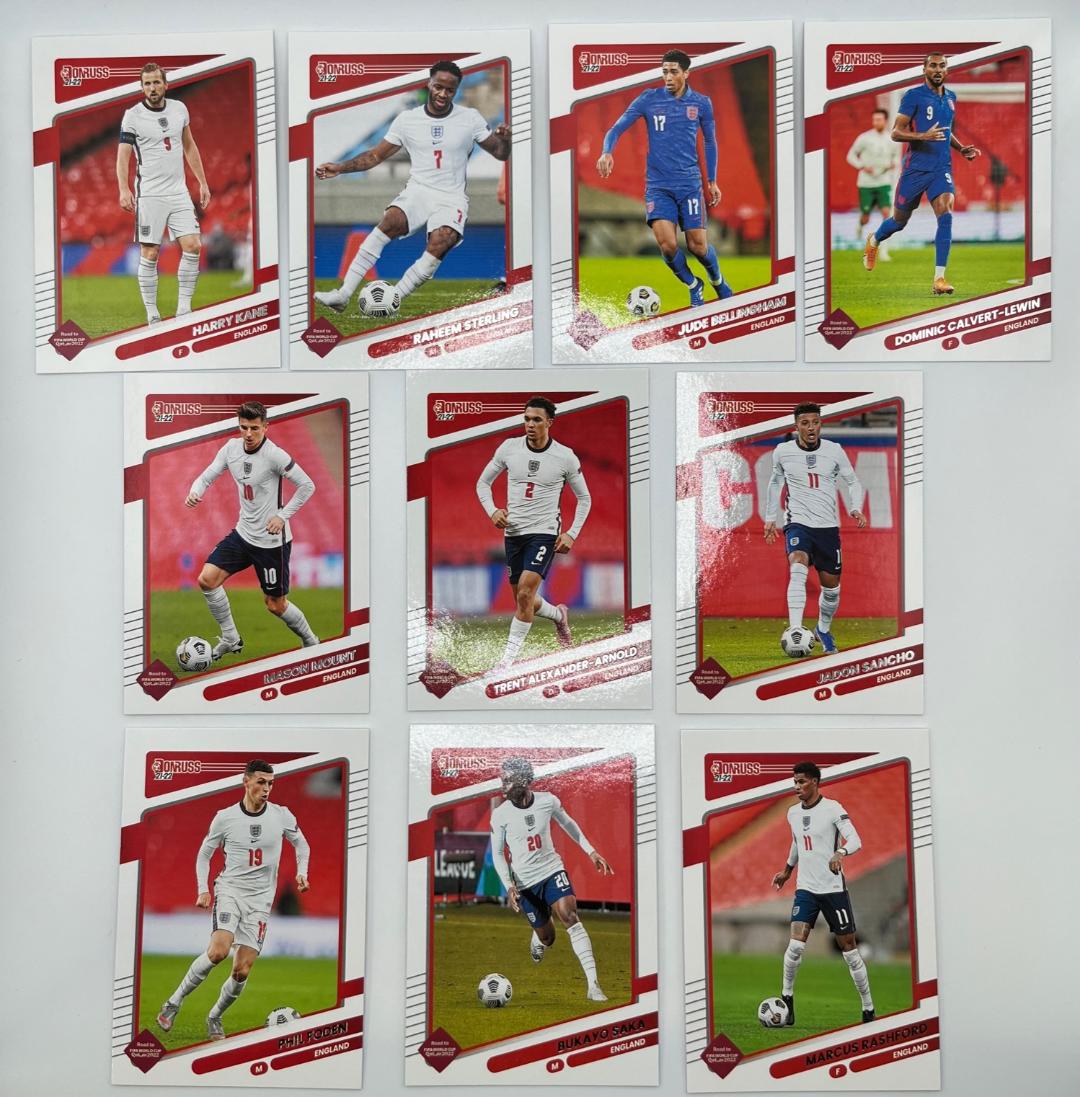 England 2021-22 Donruss Soccer Team Set